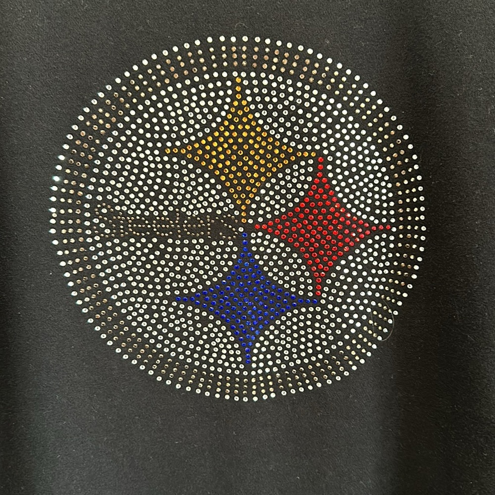 Pittsburgh Steelers Rhinestone Logo sweatshirt size 2X
